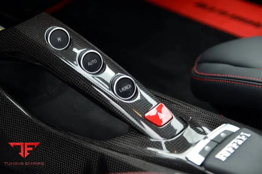 FERRARI 488 GTB SPYDER OE STYLE DRY CARBON FIBER BRIDGE CONTROL BSD