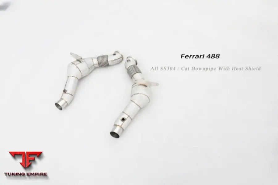 Ferrari 488 Pista All Ss304 Cat Downpipe With Heat Shield Exhaust System