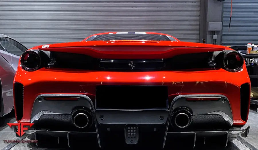 FERRARI 488 PISTA CARBON FIBER REAR DIFFUSER BSD