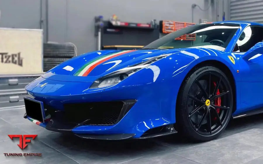 FERRARI 488 PISTA PARTIAL CARBON FIBER FRONT BUMPER BSD