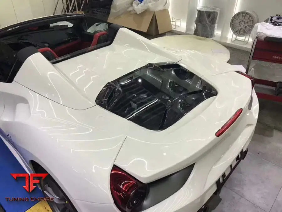 Ferrari 488 Spider 2016-2020 Transparent Engine Cover