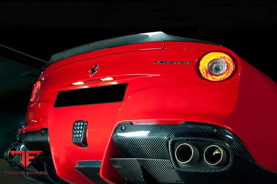 FERRARI F12 BERLINETTA RS STYLE CARBON FIBER TRUNK SPOILER BSD