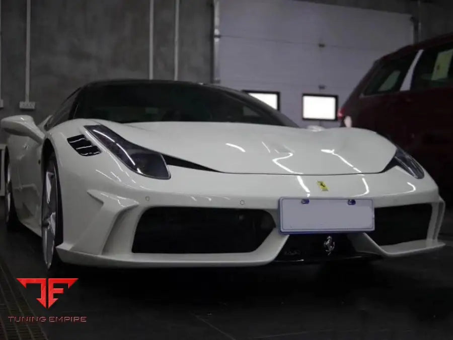 Ferrari F458 Dms Style Front Bumper And Hood For Italia Spider 2010-2014