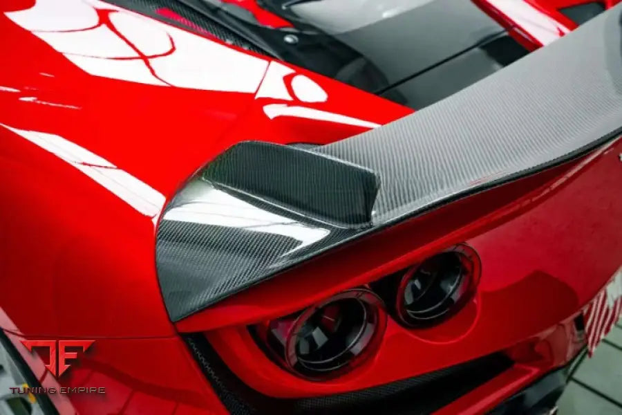 FERRARI F8 DRY CARBON REAR SPOILER