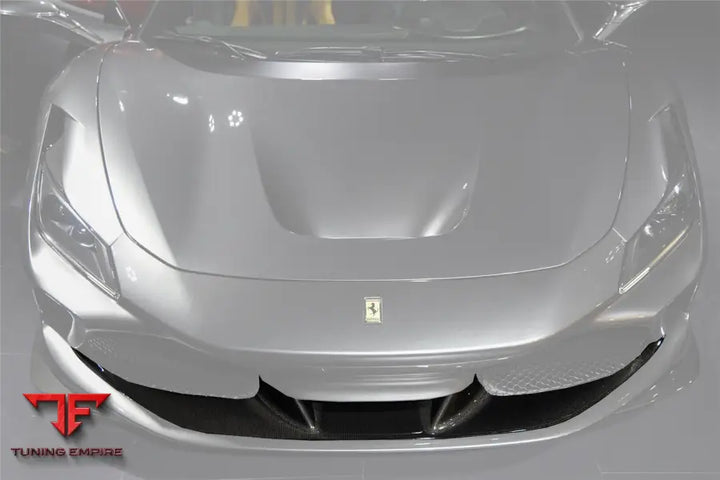 FERRARI F8 OEM STYLE AUTOCLAVE CARBON FIBER FRONT LIP SPLITTER BSD