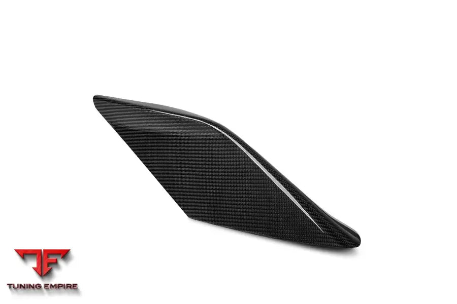 FERRARI F8 OEM STYLE DRY CARBON FIBER SIDE AIR INTAKE FINS FLAPS WINGS BSD