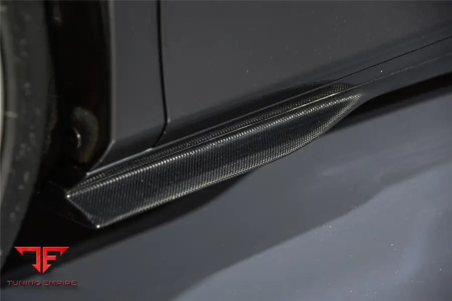 FERRARI F8 OEM STYLE DRY CARBON FIBER SIDE SKIRTS BSD