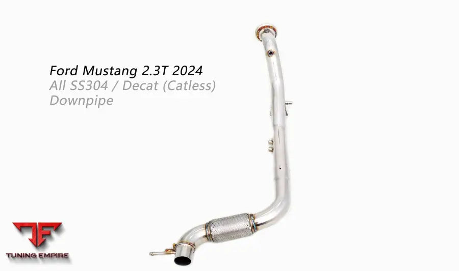 Ford Mustang 2.3T All Ss304 Catless Downpipe Exhaust System