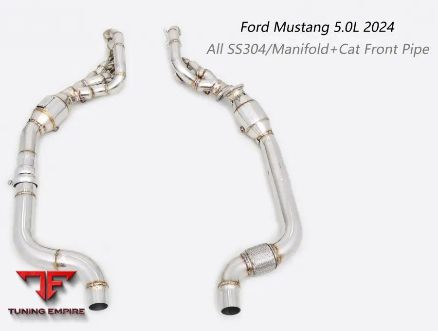 Ford Mustang 5.0L 2024 All Ss304 Cat Front Pipe Exhaust System