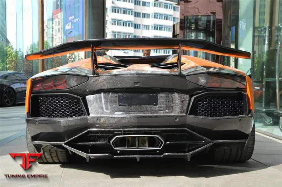 Lamborghini Aventador Lp700 Coupe & Roadster Dm Style Carbon Fiber Rear Lip Bsd