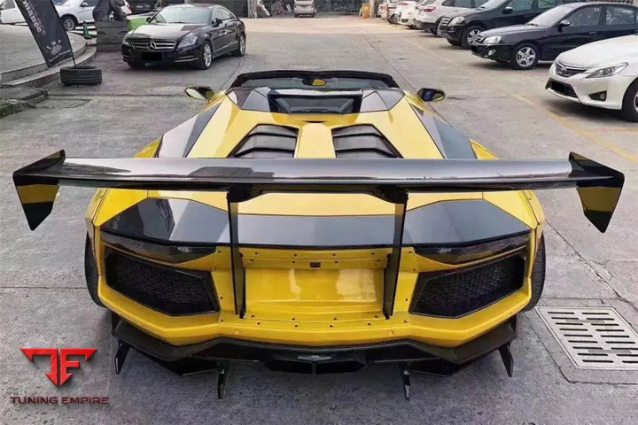 LAMBORGHINI AVENTADOR LP700 COUPEROADSTER L STYLE CARBON FIBER REAR DIFFUSER UNDER CANARDS BSD