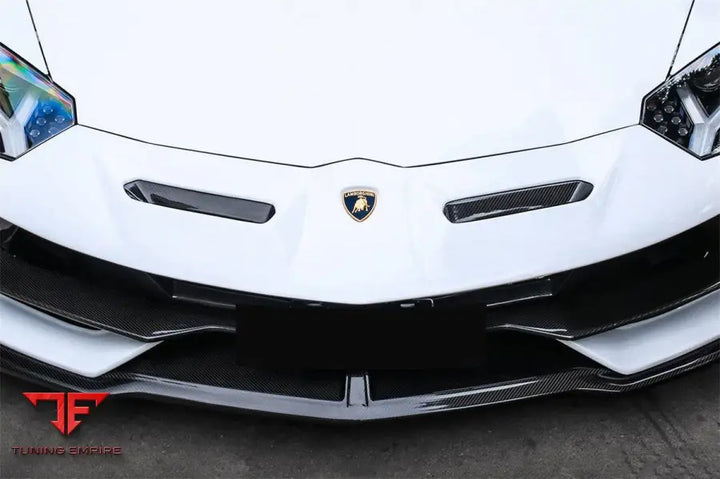 LAMBORGHINI AVENTADOR LP700/LP740LP750 COUPE ROADSTER SVJ STYLE PART DRY CARBON FIBER FRONT BUMPER BSD