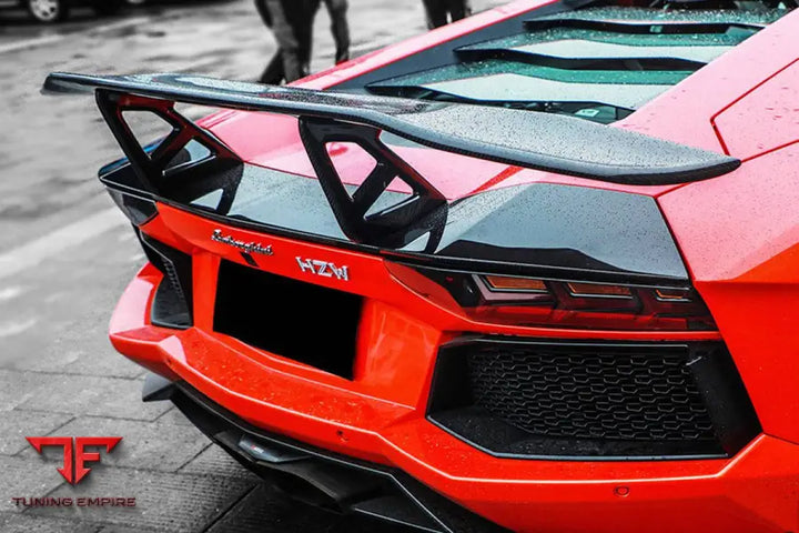 LAMBORGHINI AVENTADOR LP700/LP750/LP740/LP720/LP780 COUPE & ROADSTER DC STYLE CARBON FIBER TRUNK SPOILER BSD