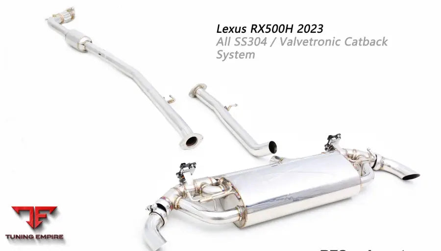 Lexus Rx500H All Ss304 Valvetronic Exhaust System