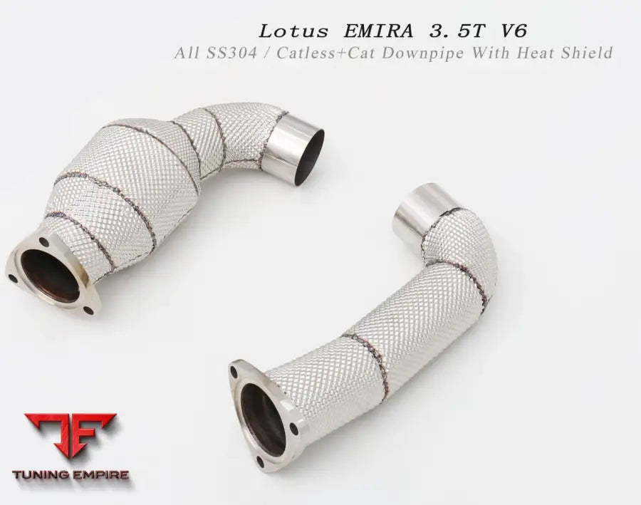 Lotus Emira 3.5T V6 All Ss304 Cat Downpipe With Heat Shield Exhaust System