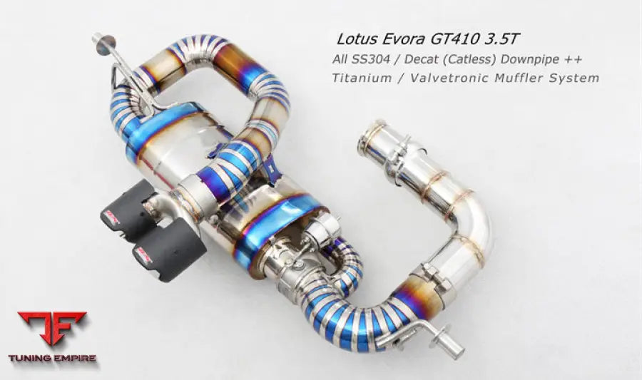 Lotus Evora 3.5T Catless Downpipe Titanium Valvetronic Exhaust System