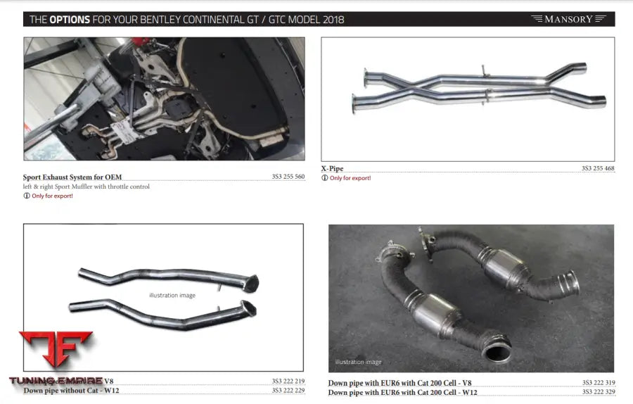 Mansory Bentley Continental Gt / Gtc - Add On
