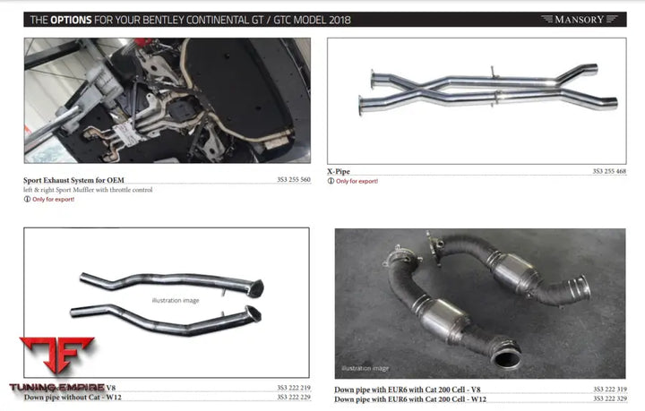 Mansory Bentley Continental Gt / Gtc - Add On