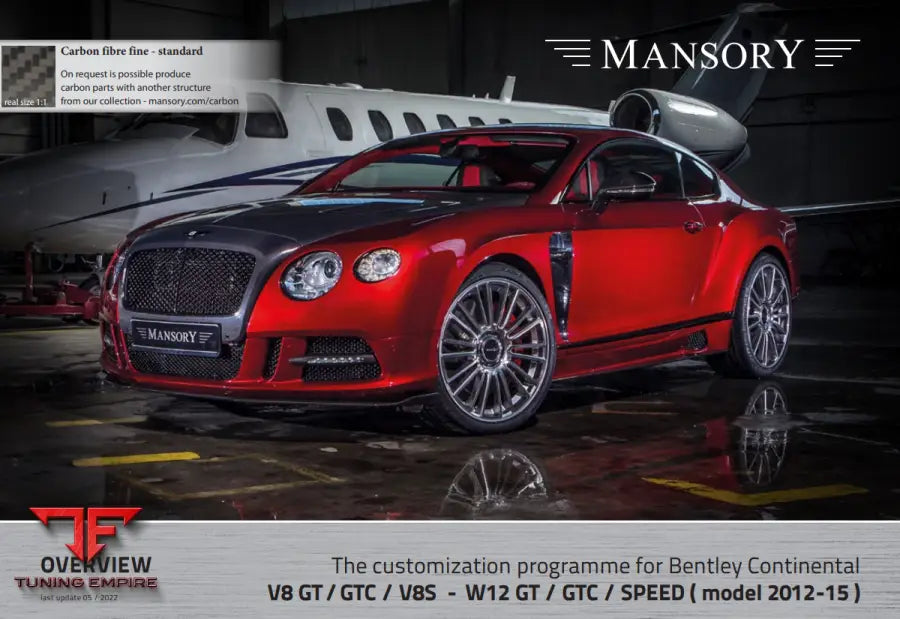 Mansory Bentley Continental V8 Gt/Gtc / V8S - W12 Gt Gtc Speed (Model 2012-15)