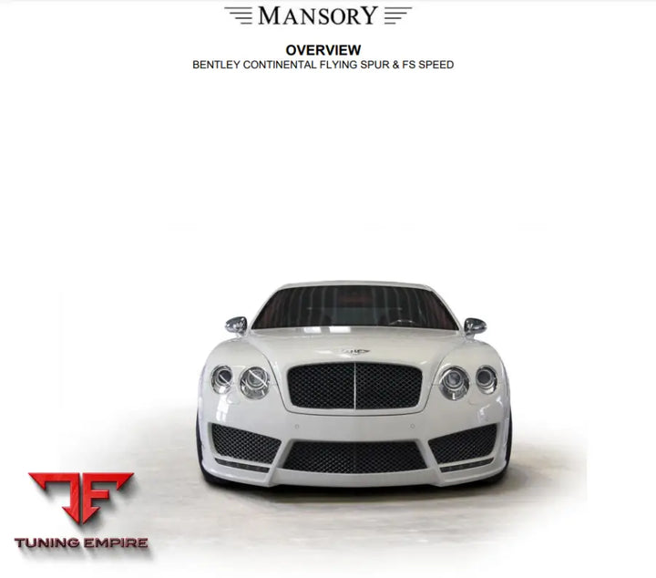 Mansory Bentley Continental Flyin Spur & Fs Speed