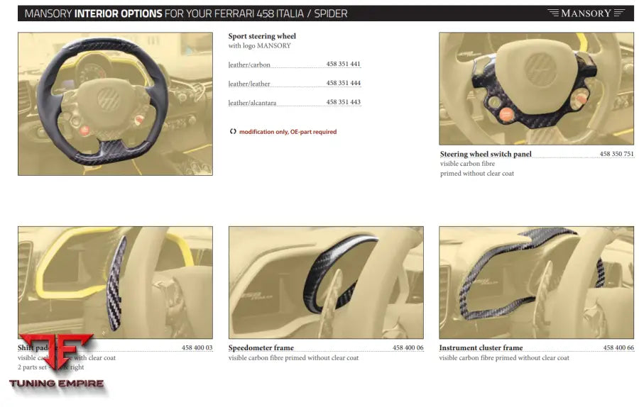 Mansory Ferrari 458 Italia / Spider