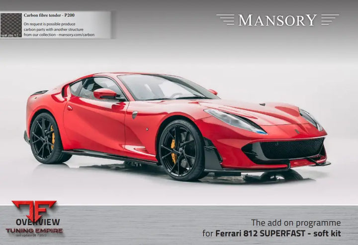 Mansory Ferrari 812 Superfast - Soft Kit Add On Parts