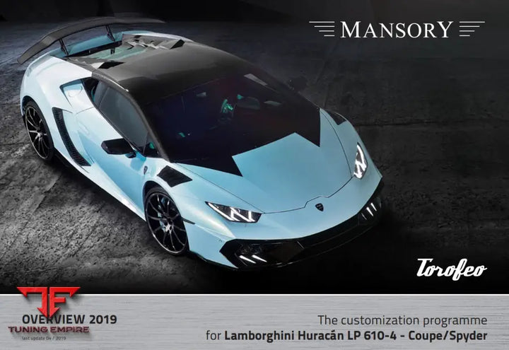 Mansory Lamborghini Huracán Lp 610-4 - Torofeo