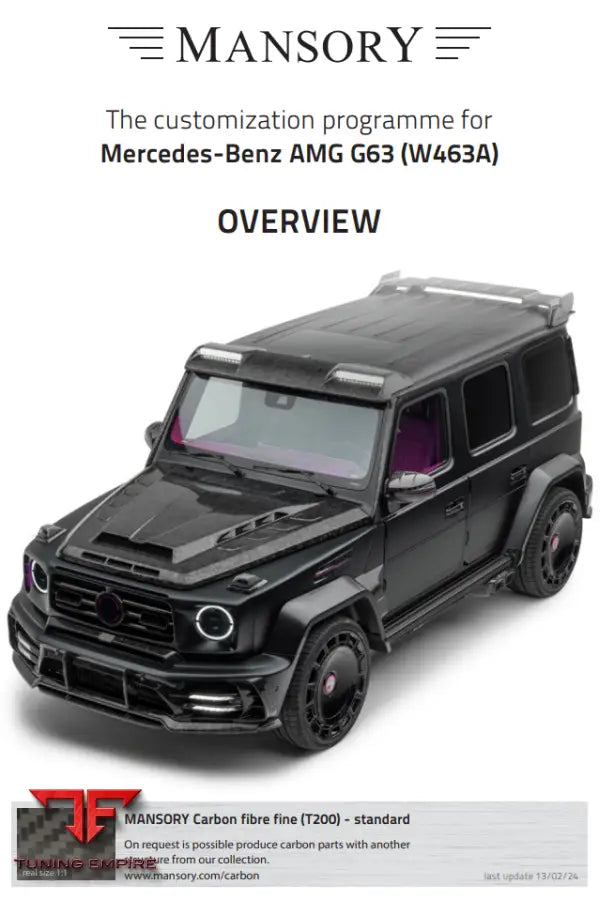 Mansory Mercedes-Benz Amg G63 (W463A)