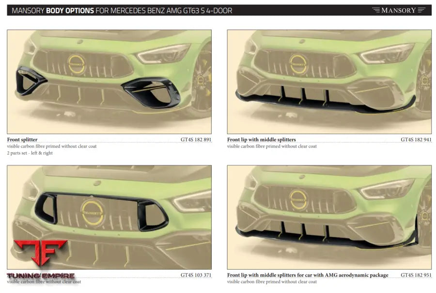 Mansory Mercedes Benz Amg Gt63 S 4-Door / E Performance