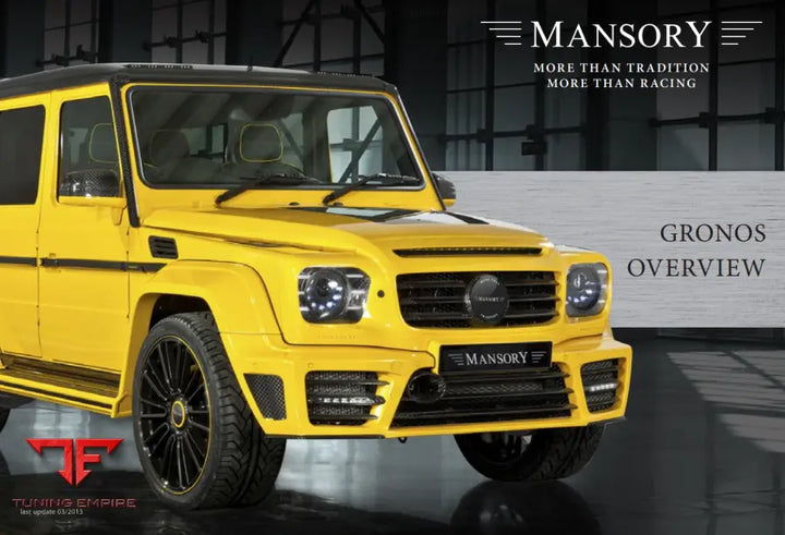 Mansory Mercedes-Benz Gronos G 63 Amg