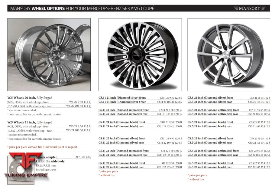 Mansory Mercedes-Benz S63 Amg Coupé / Cabrio + Soft Kit