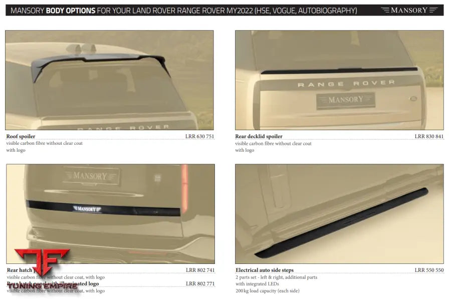 Mansory Land Rover Range Sv - My2022