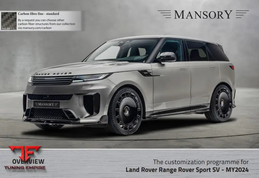 Mansory Land Rover Range Sport Sv - My2024