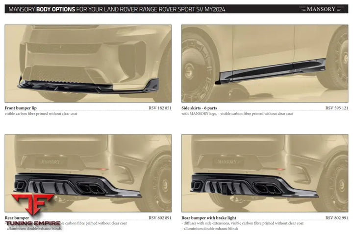 Mansory Land Rover Range Sport Sv - My2024