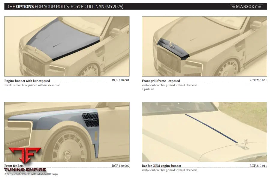 Mansory Rolls Royce Cullinan (My2025)