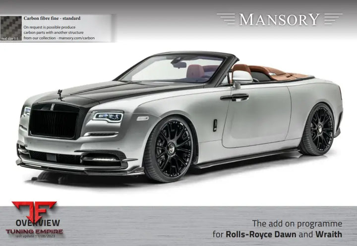 Mansory Rolls Royce Dawn And Wraith