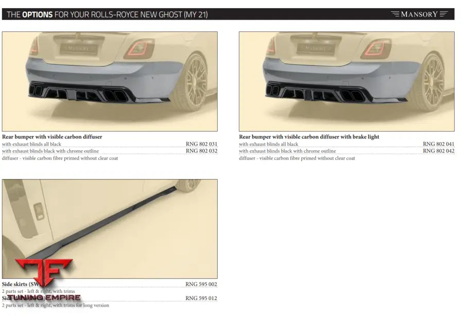 Mansory Rolls Royce New Ghost (My 21)