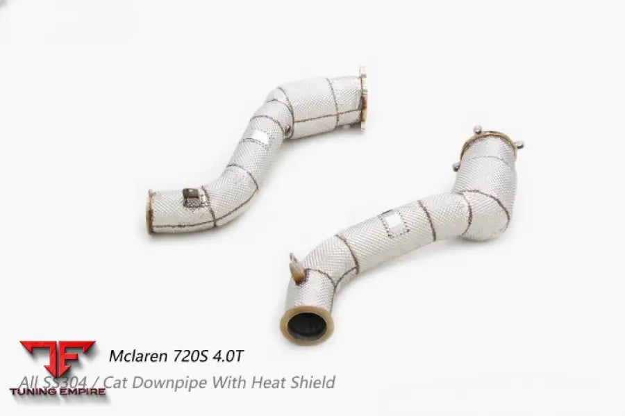 Mclaren 720S All Ss304 Cat Downpipe With Heat Shield Exhaust System