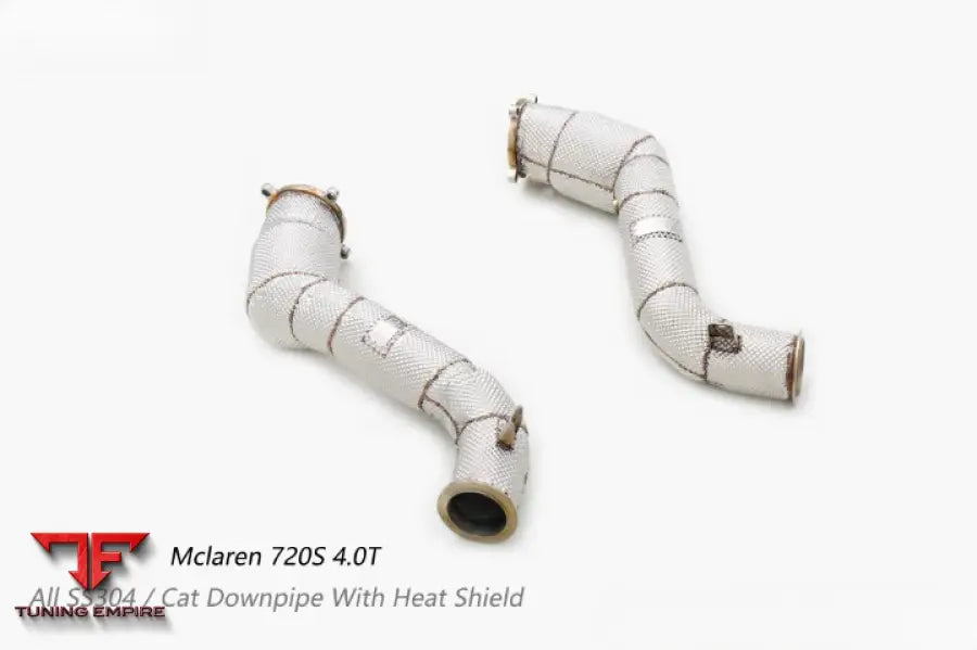 Mclaren 720S All Ss304 Cat Downpipe With Heat Shield Exhaust System