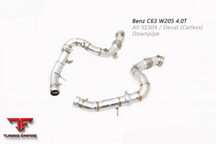 Mercedes Benz C Class Amg C63 W205 All Ss304 Catless Downpipe Exhaust System