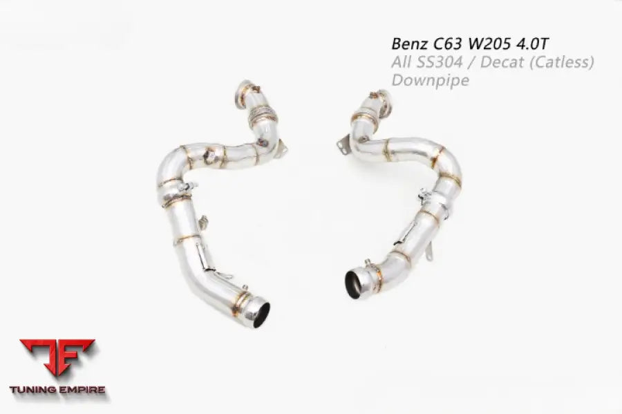 Mercedes Benz C Class Amg C63 W205 All Ss304 Catless Downpipe Exhaust System