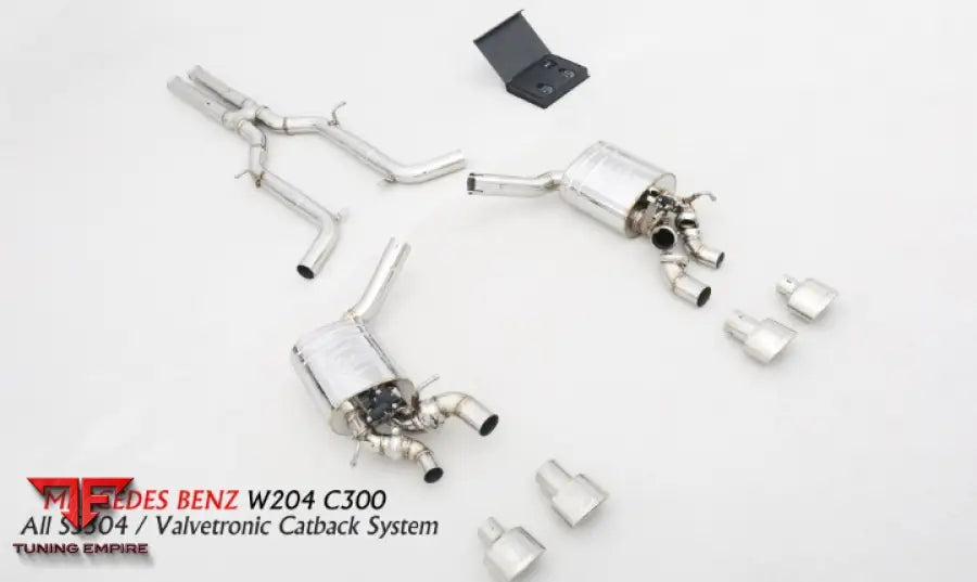 Mercedes Benz C Class W204 All Ss304 Valvetronic Exhaust System