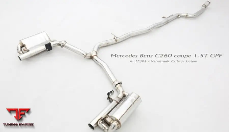 Mercedes Benz C Class W205 All Ss304 Valvetronic Exhaust System