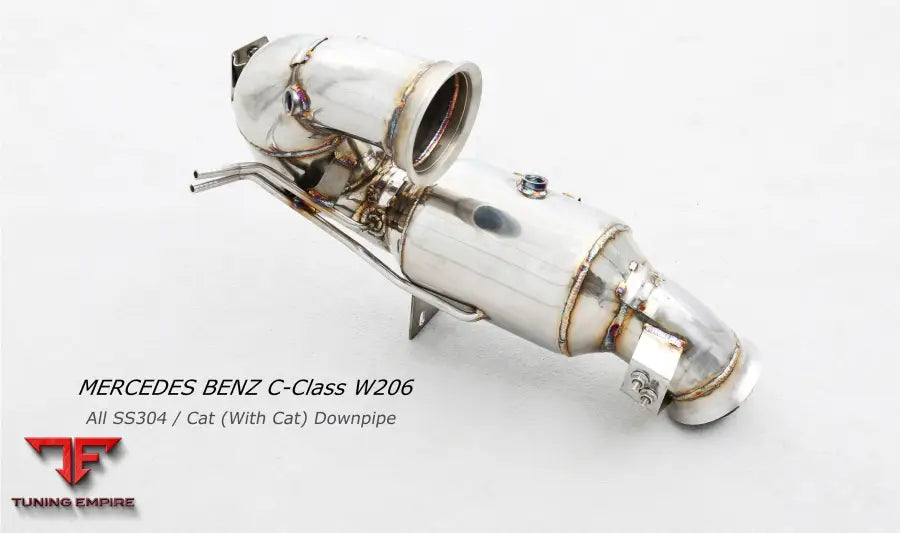 Mercedes Benz C Class W206 All Ss304 Cat Downpipe Exhaust System