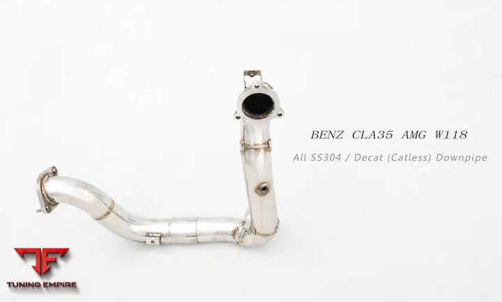 Mercedes Benz Cla35 Amg W117 Ss304 Catless Downpipe With Heat Shield Exhaust System