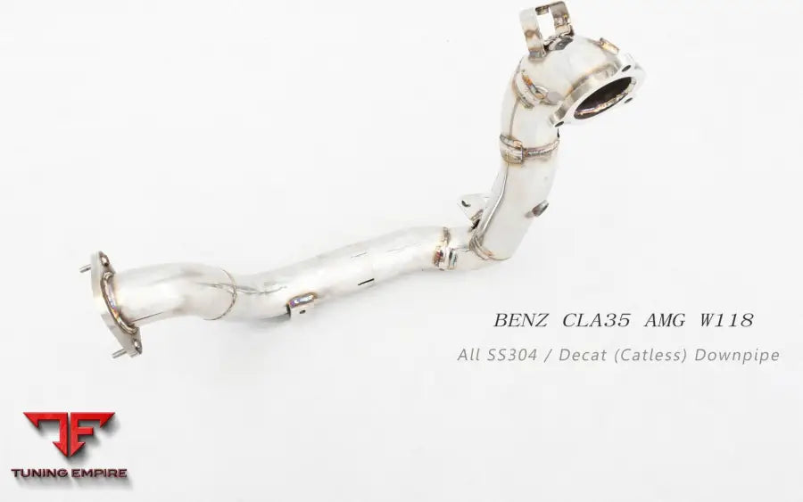 Mercedes Benz Cla35 Amg W117 Ss304 Catless Downpipe With Heat Shield Exhaust System