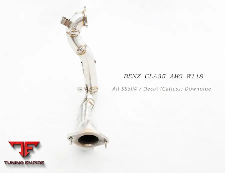 Mercedes Benz Cla35 Amg W117 Ss304 Catless Downpipe With Heat Shield Exhaust System