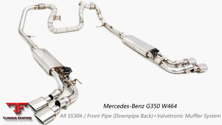 Mercedes Benz G Class Amg G350 All Ss304 Front Pipe Valvetronic Exhaust System