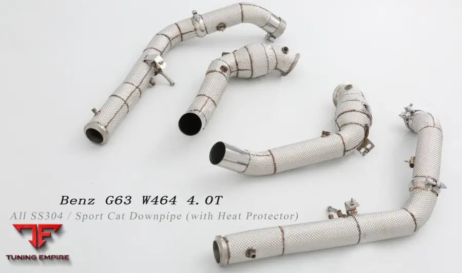 Mercedes Benz G Class Amg G63 W464 All Ss304 Cat Downpipe With Heat Shield Exhaust System