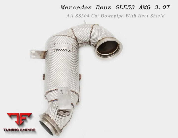 Mercedes Benz Gle53 Amg 3.0T All Ss304 Cat Downpipe With Heat Shield Exhaust System